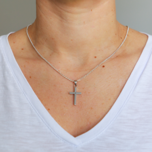 Mini Cross Pendant in Silver 925