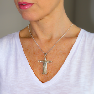 Big Christ Silver Pendant in Silver 925