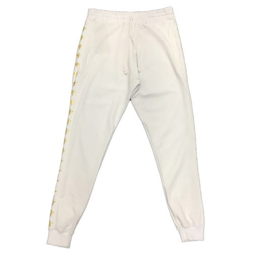 SWEATPANTS PATTERN GOLD ANGEL WHITE