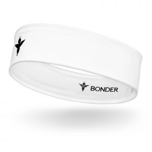 Angel Design Black Headband White