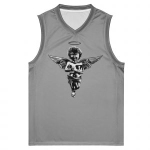 Big Angel Official Premium Basketball Jersey Grey