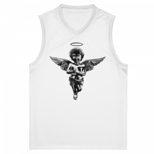 Big Angel Official Premium Basketball Jersey White