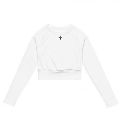 Small Angel Official Recycled Long-Sleeve Cropped Top