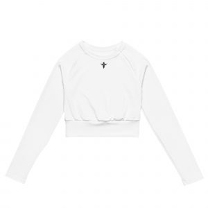 Small Angel Official Recycled Long-Sleeve Cropped Top