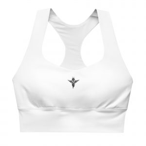 Small Angel Official Recycled Longline Sports Bra White