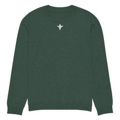 Small White Angel Knitted Crew Neck sweater