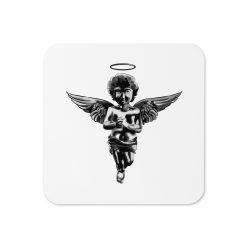 Angel Official cork-back coaster