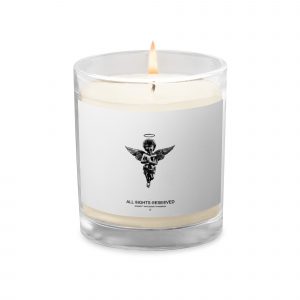 Angel Official Reserved Glass Jar Soy Wax Candle White