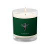 Angel Official Reserved Glass Jar Soy Wax Candle Dark Green