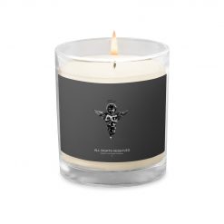 Angel Official Reserved Glass Jar Soy Wax Candle Grey