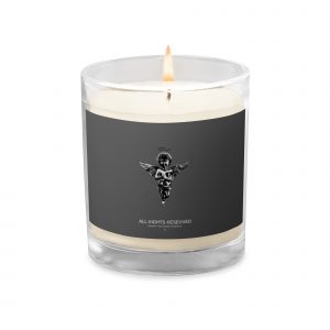Angel Official Reserved Glass Jar Soy Wax Candle Grey