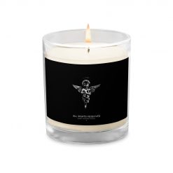 Angel Official Reserved Glass Jar Soy Wax Candle Black