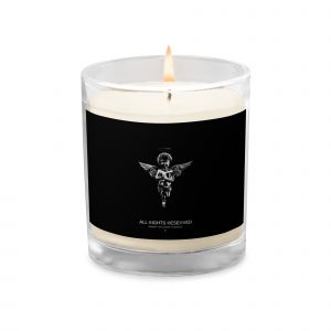 Angel Official Reserved Glass Jar Soy Wax Candle Black