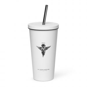 Big Angel Official Insulated tumbler with a straw