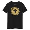 Big Angel Design Gold Stamp Men's Premium Cotton T-shirt