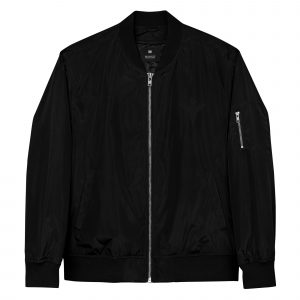 Black Angel Design Premium Recycled Bomber Jacket