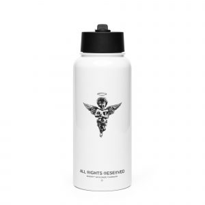 Big Angel Official Stainless Steel Water Bottle White