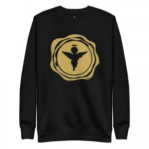 Big Angel Design Stamp Unisex Premium Sweatshirt