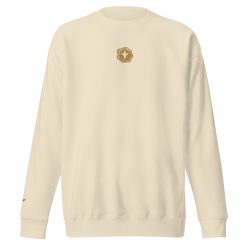Small Angel Design Stamp 3D Unisex Premium Sweatshirt