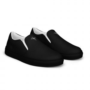 Angel Official Women’s Slip-on Canvas Shoes Black - Black Sole