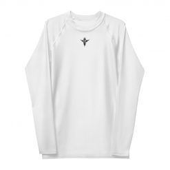 Small Angel Official Men's Rash Guard Long Sleeve White